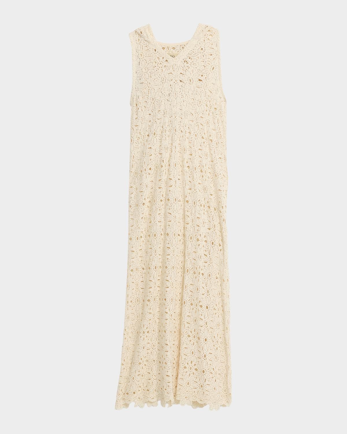 JBQ Lainey Hooded Crochet Maxi Dress