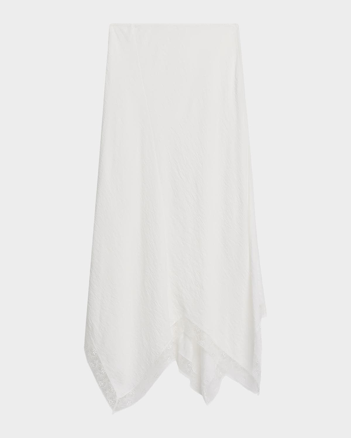 Sablyn Keri Paneled Bias-Cut Handkerchief Skirt
