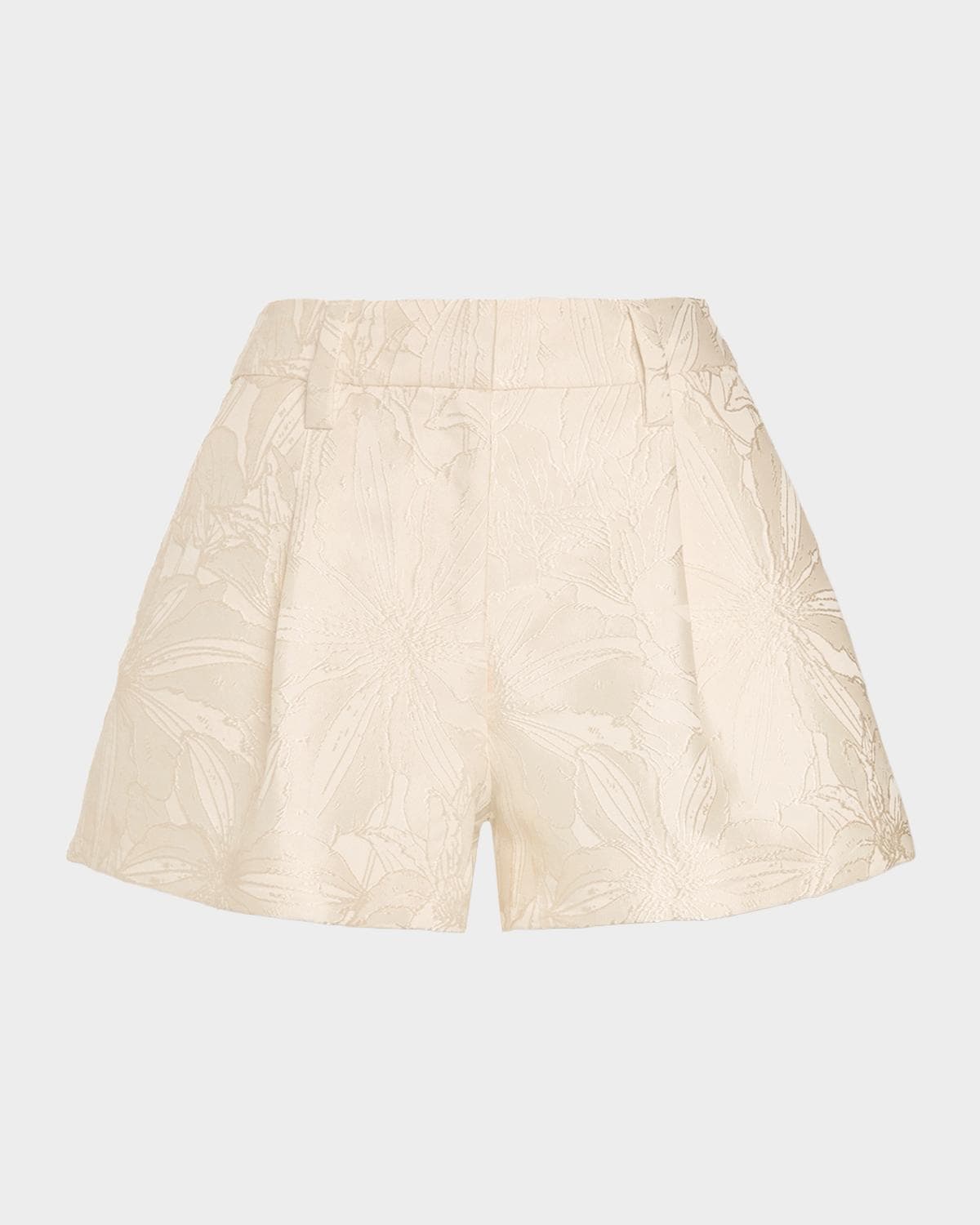 Ramy Brook Autumn Floral Jacquard Tailored Shorts