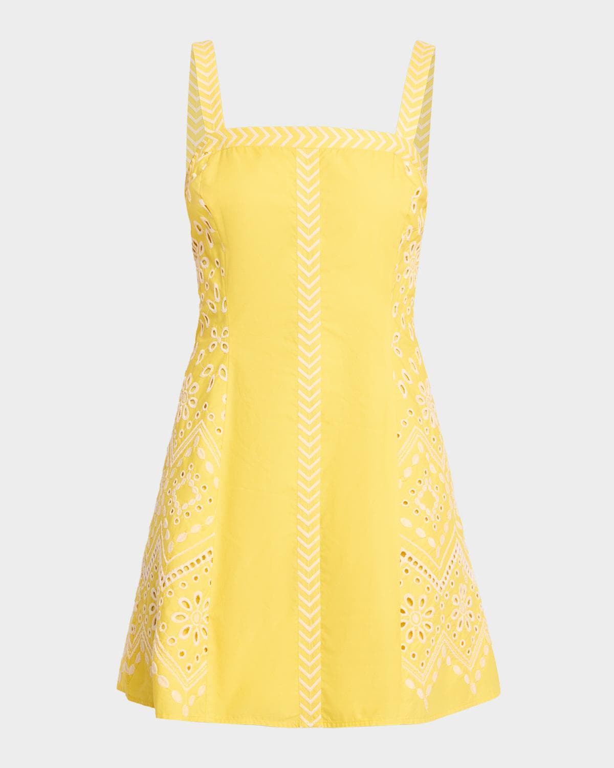 Ramy Brook Fawn Embroidered Mini Dress