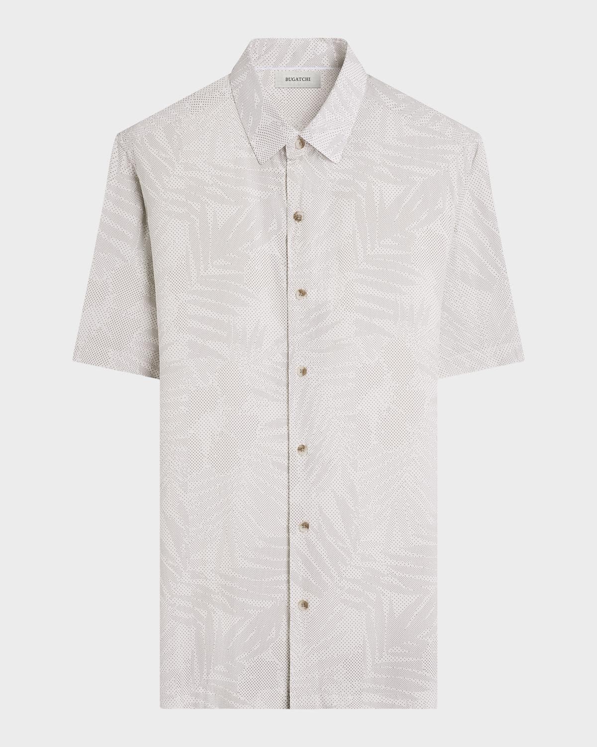 Bugatchi Men's Vero Micro-Dot Short-Sleeve Shirt · SMALL