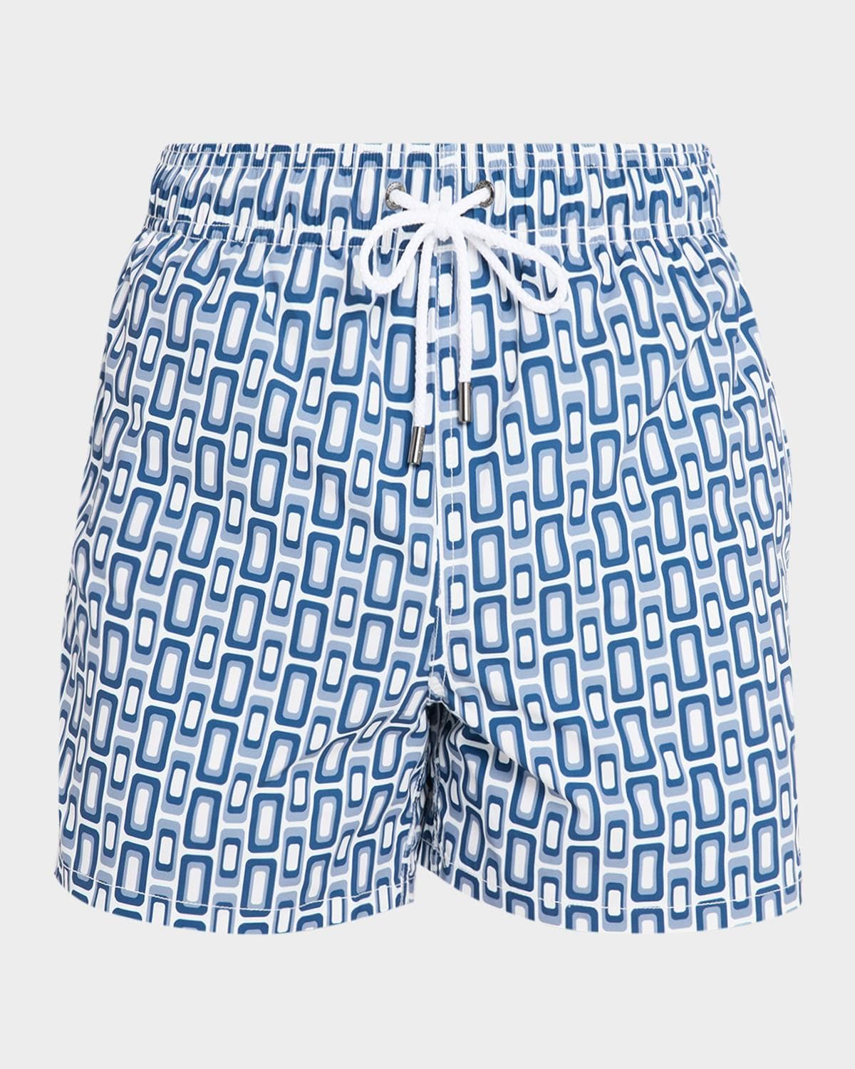 Bugatchi Men's Cruz Short-Length Geometric Swim Trunks · MEDIUM