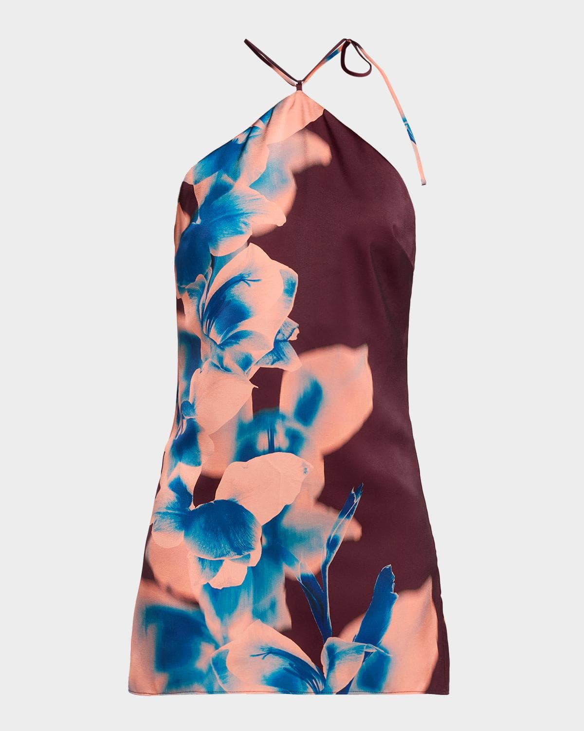 MISA Los Angeles Lenny Floral Satin Mini Dress