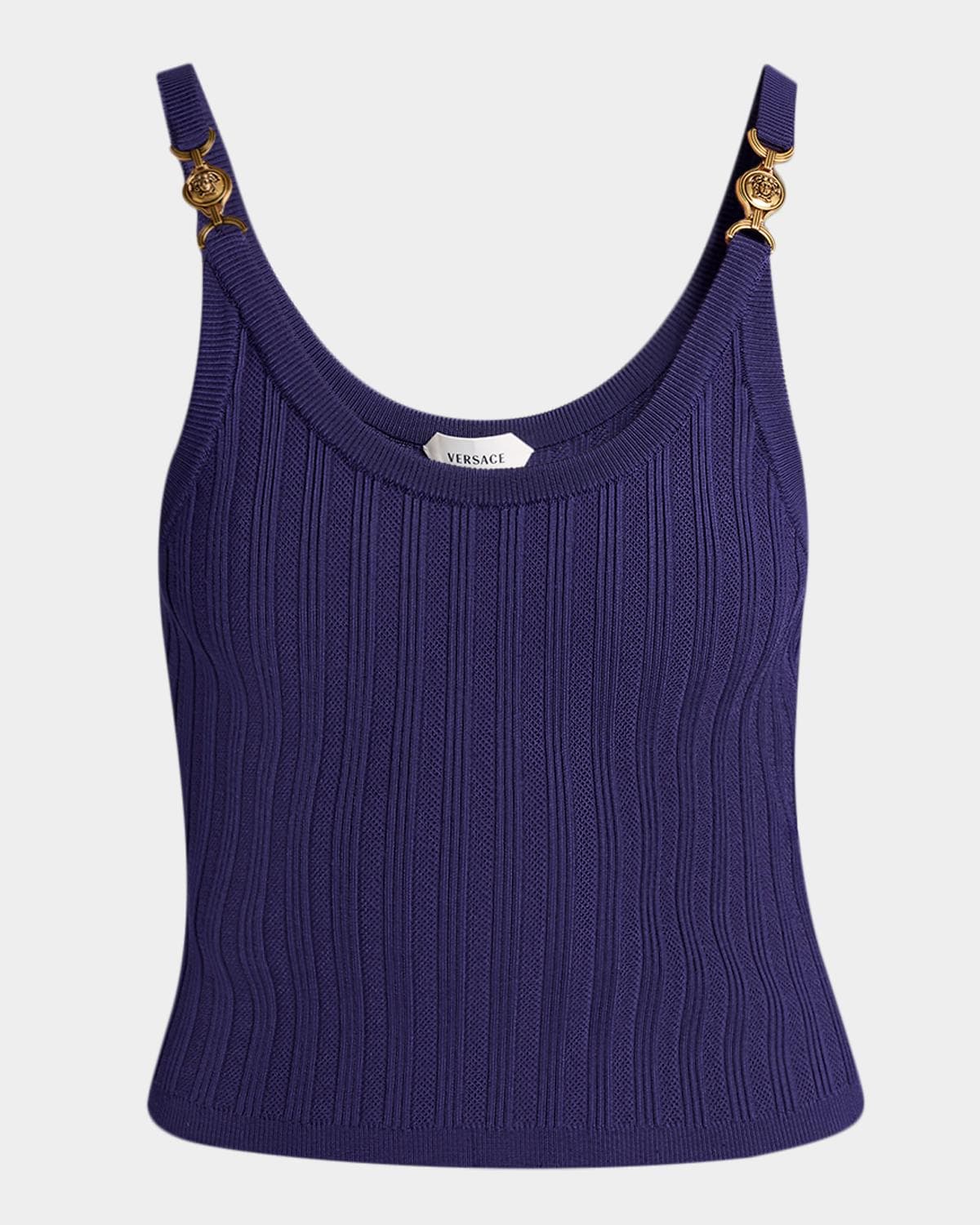 Versace Knit Mesh Crop Top