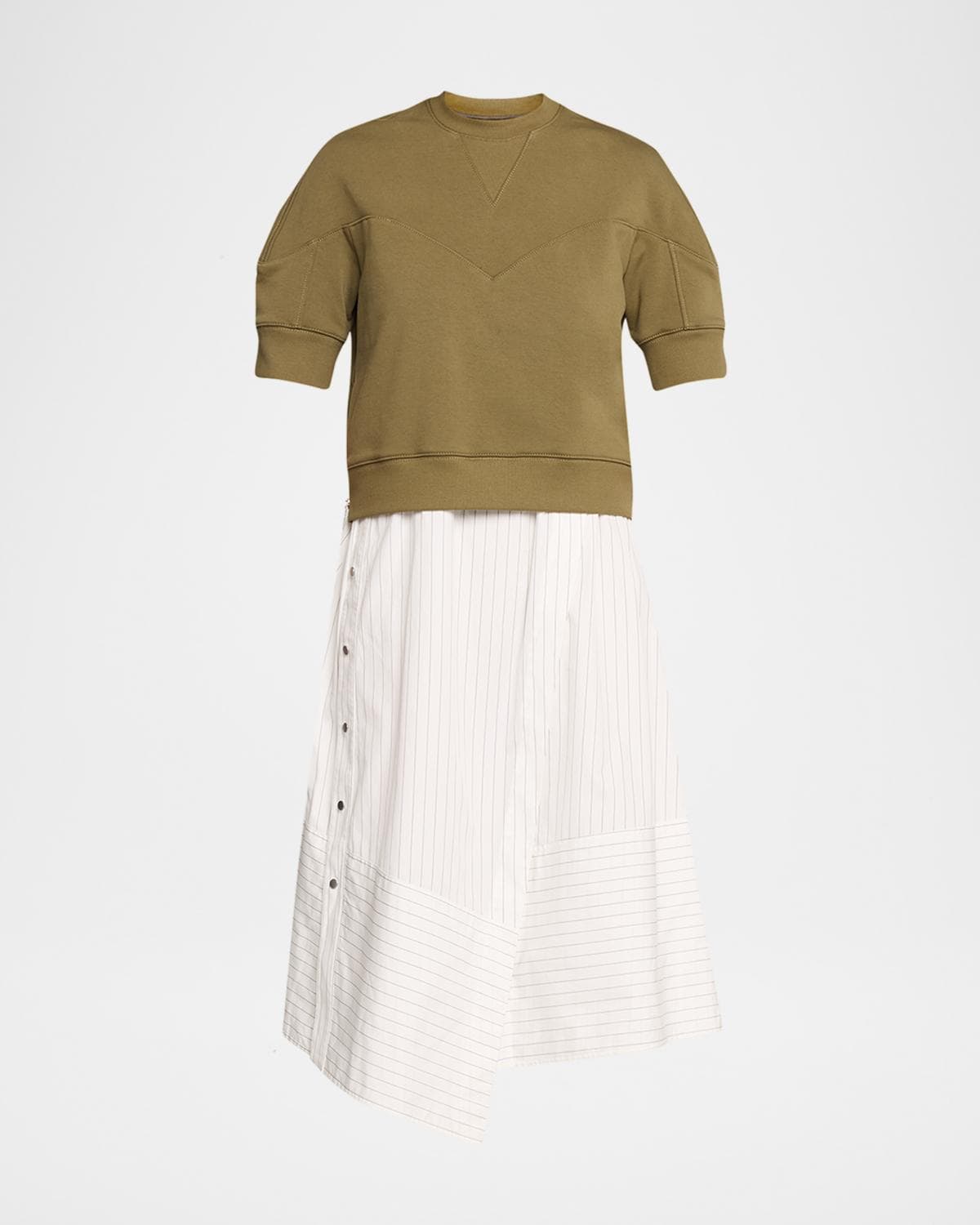 3.1 Phillip Lim French-Terry Combo Dress