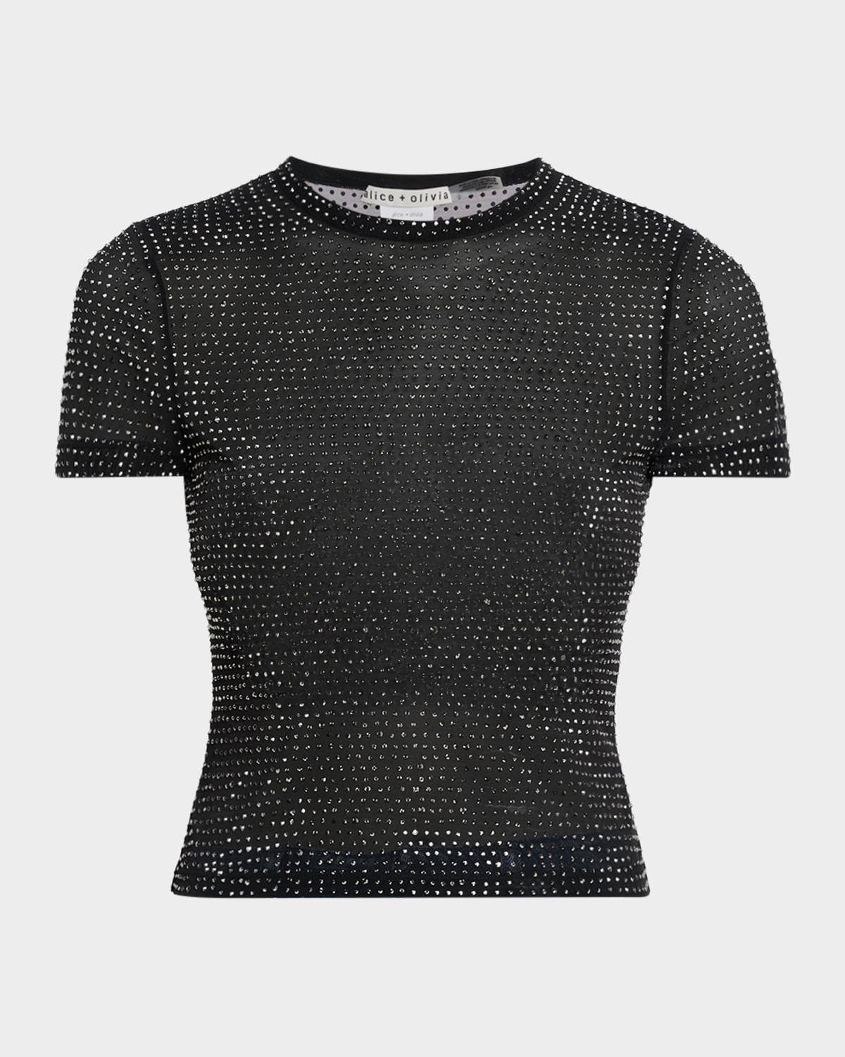 ALICE + OLIVIA Tess Crystal-Embellished T-Shirt