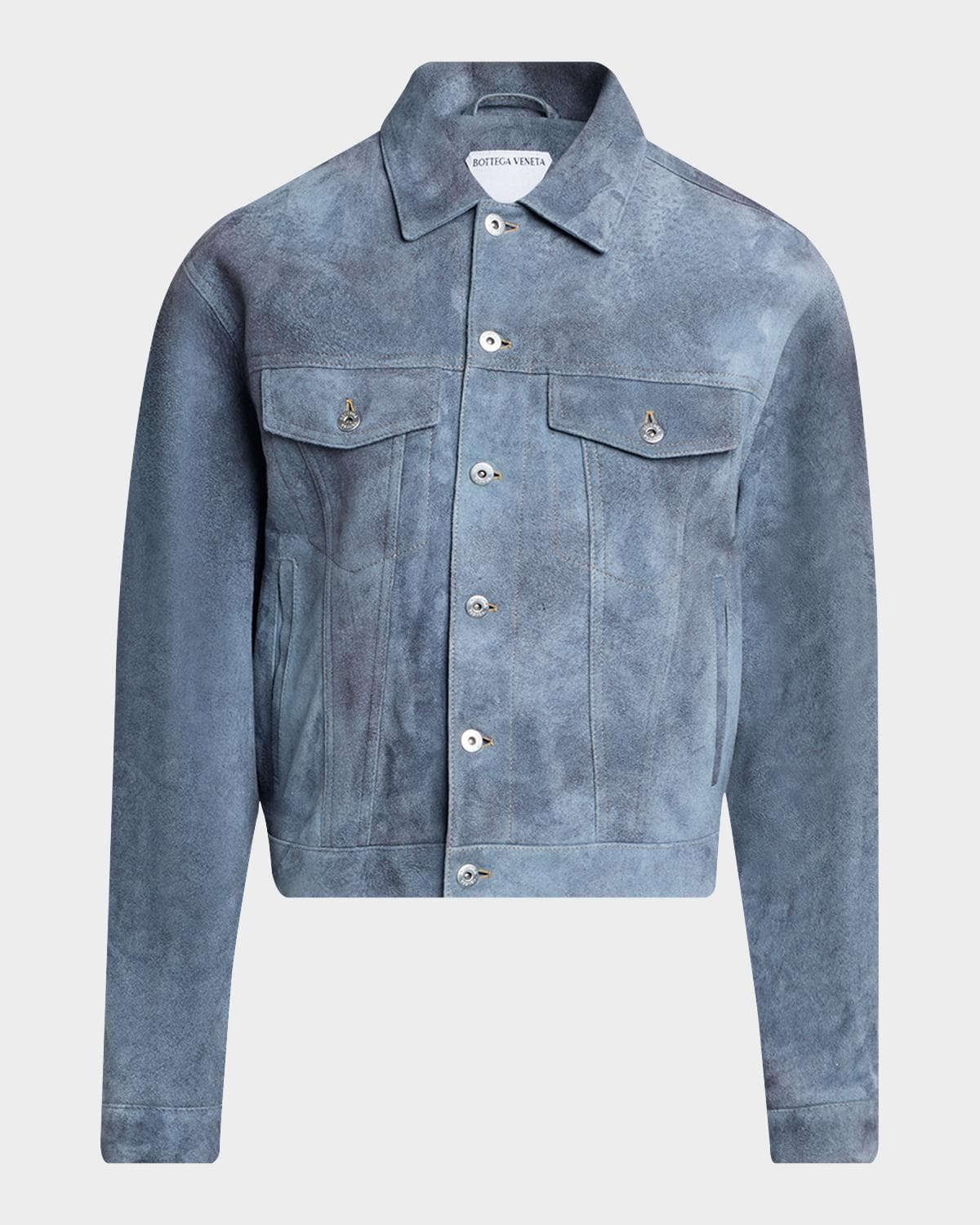 Bottega Veneta Men's Cloudy Suede Trucker Jacket