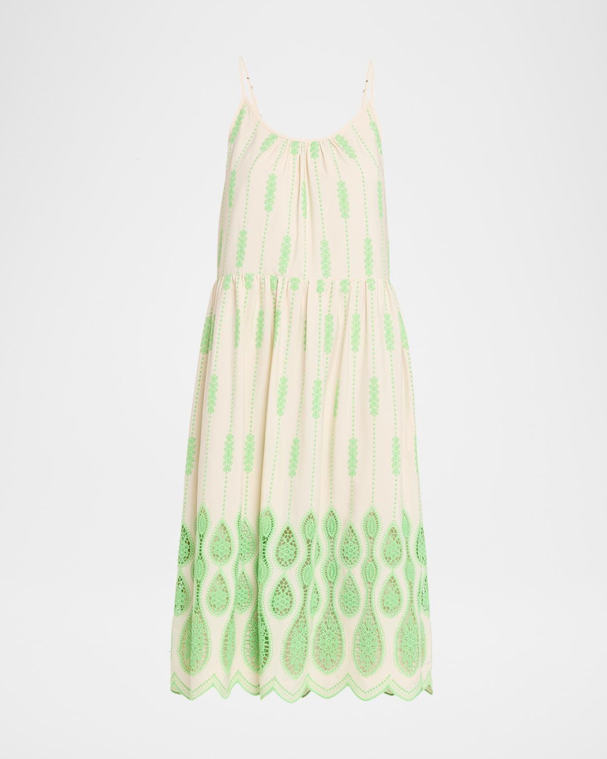 Ramy Brook Sandra Embroidered Midi Dress