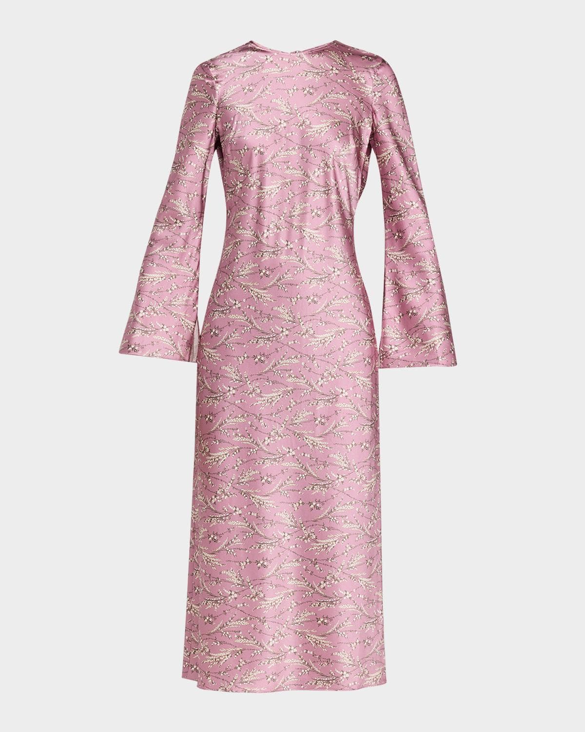 Veronica Beard Gemma Stretch-Silk Midi Dress