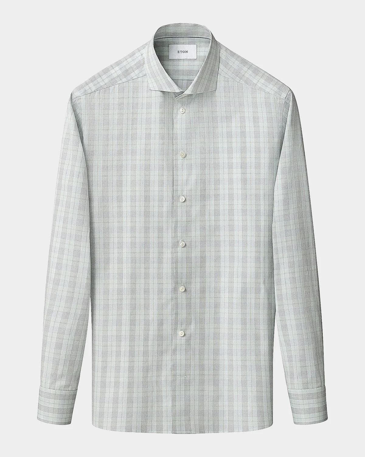 Eton Men's Contemporary Fit Plaid Sport Shirt