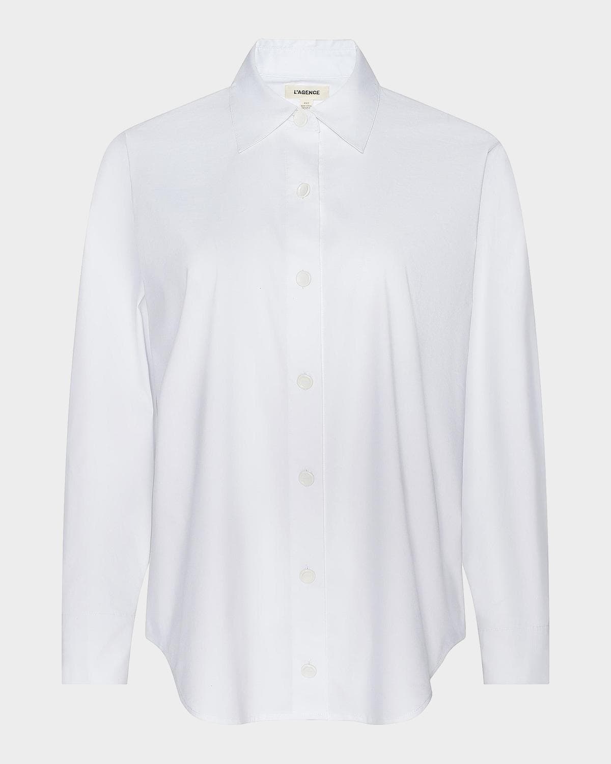 L 'AGENCE Rylie Relaxed Button-Front Shirt