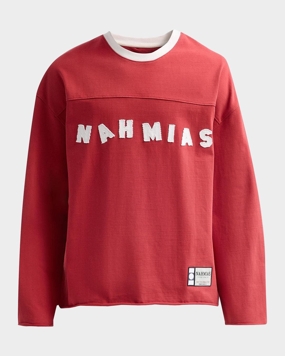 NAHMIAS Men's Daydreaming Varsity Logo Long-Sleeve T-Shirt
