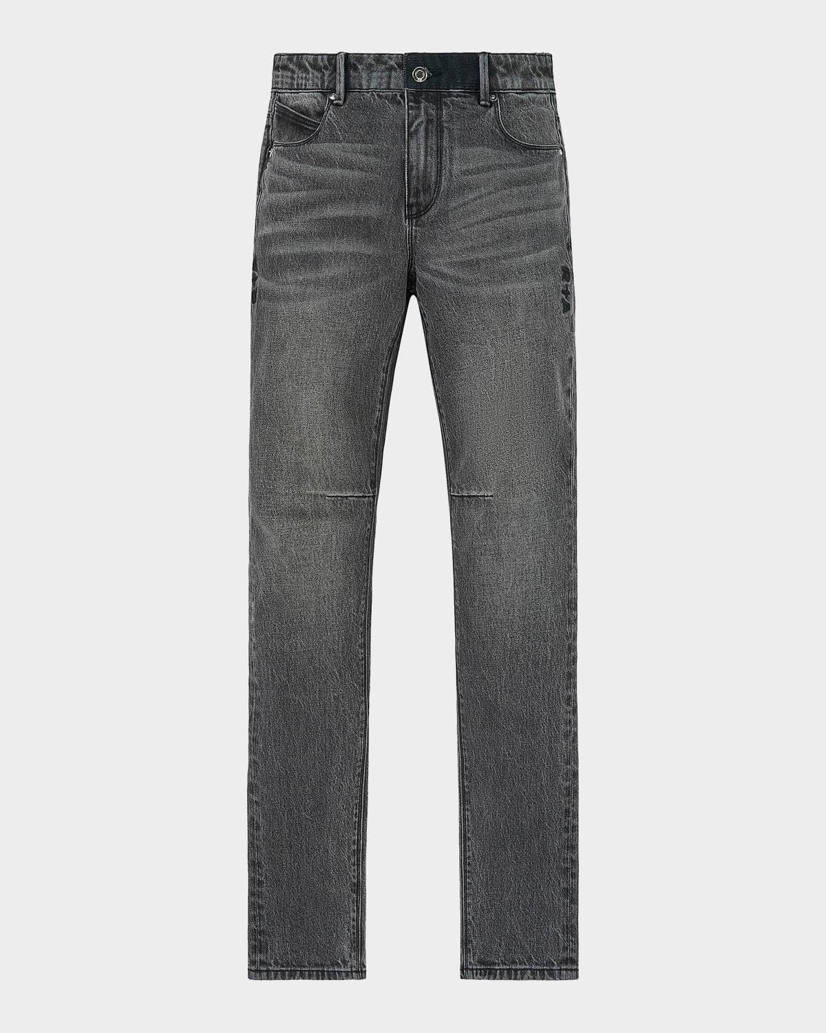RTA Exodus Bryant Logo-Embroidered Skinny Jeans