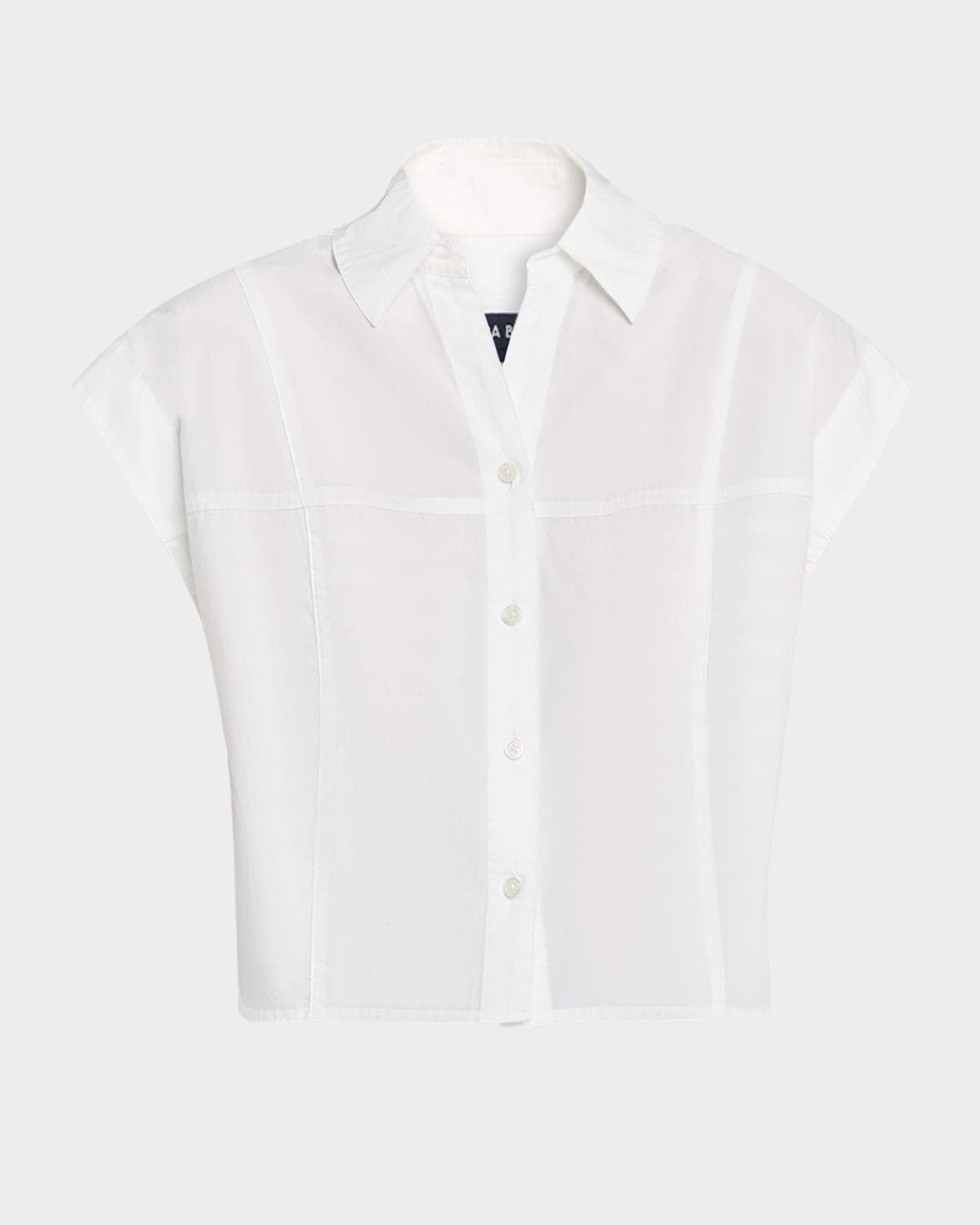 Veronica Beard Nestor Button-Front Top · 6