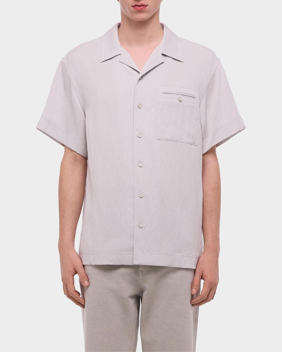 Helmut Lang Men's Relaxed-Fit Camp Collar Shirt