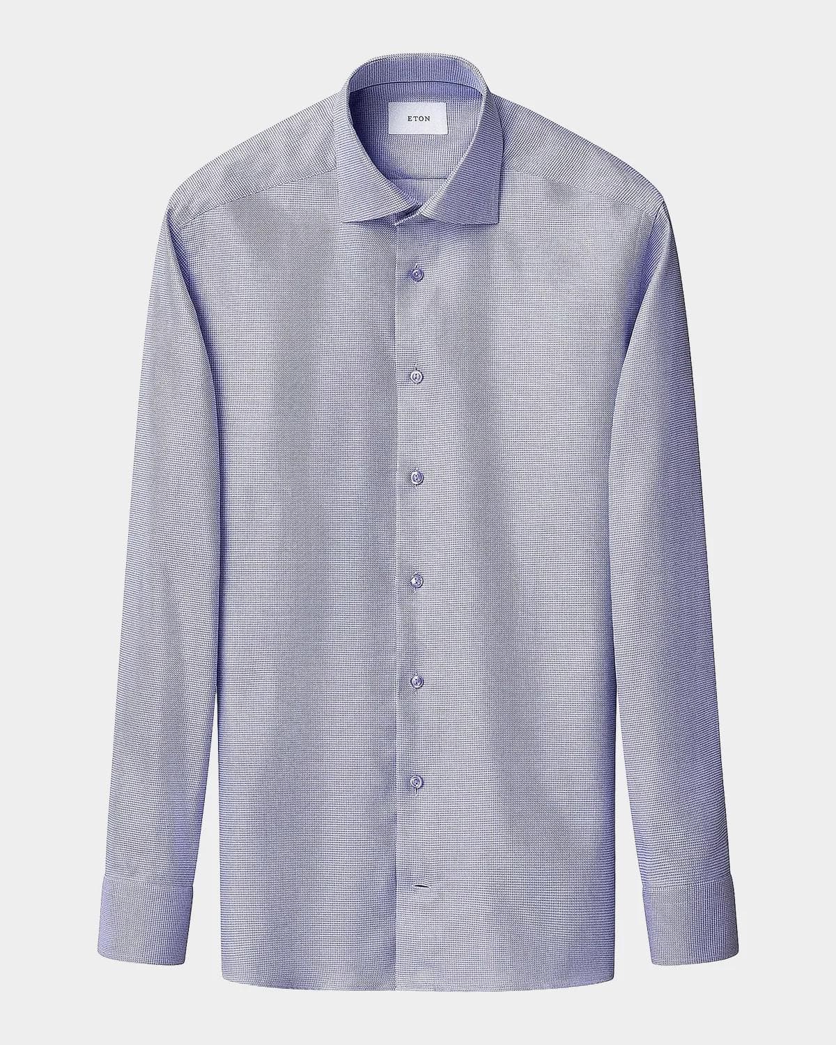 Eton Men's Contemporary-Fit Micro-Geometric Sport Shirt
