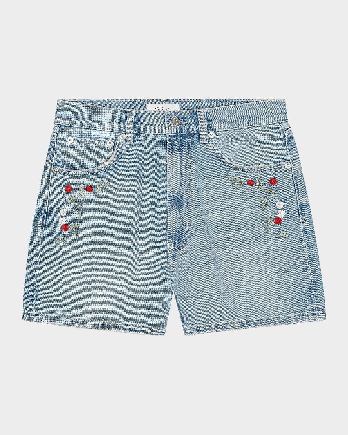 Rails Rancho High-Rise Denim Shorts