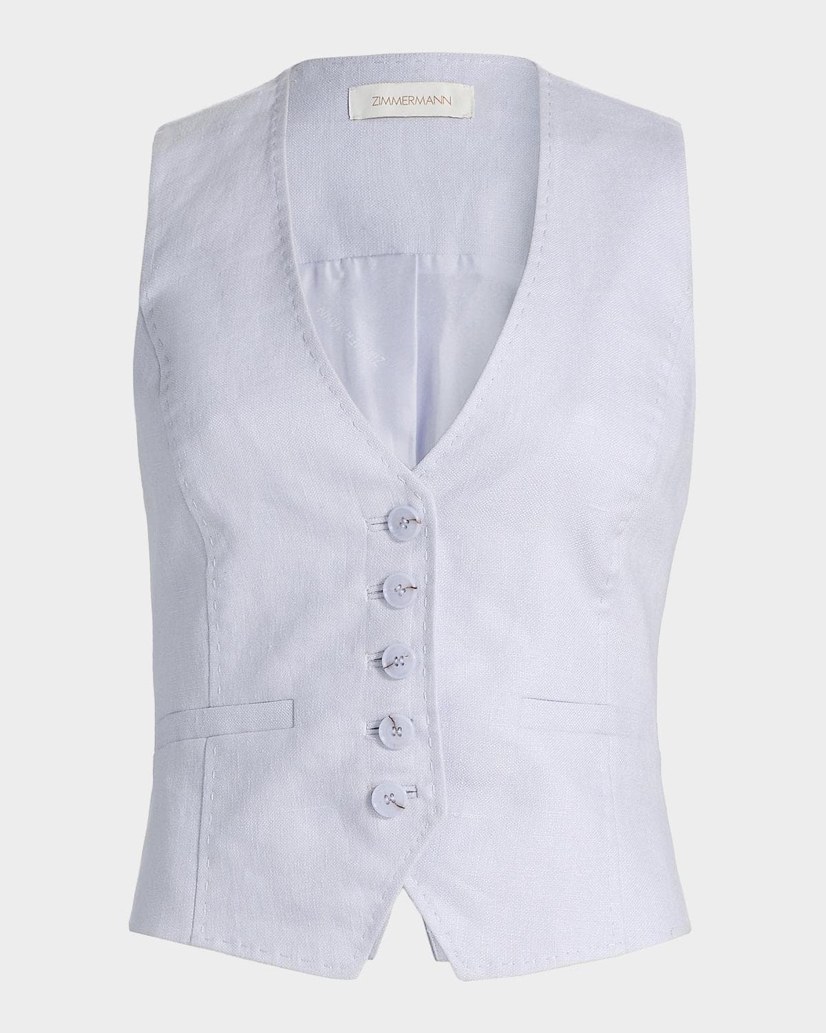 Zimmermann Luna Linen Vest