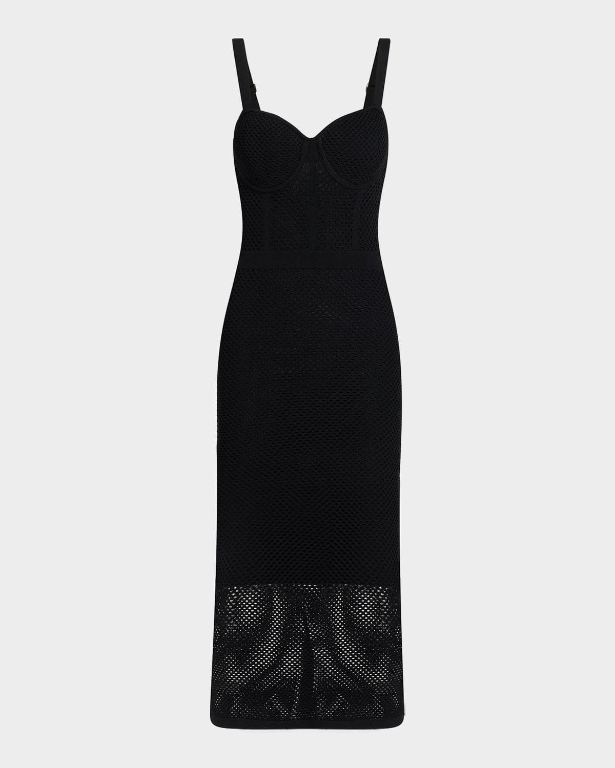 L 'AGENCE Michelle Pointelle-Knit Body-Con Mini Dress