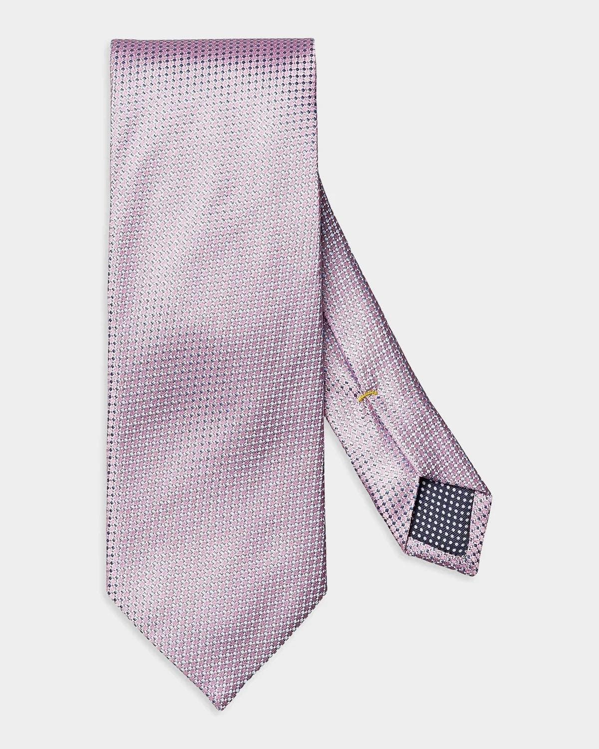 Eton Men's Geometric-Woven Linen Tie