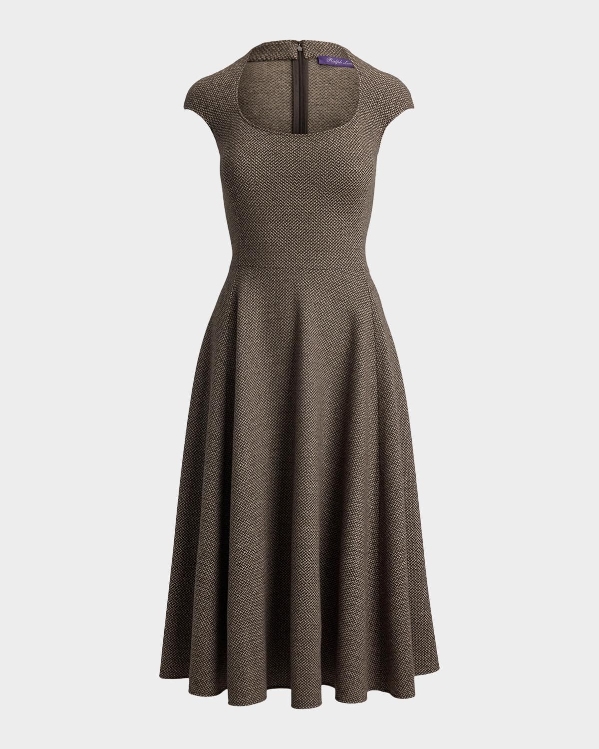 Ralph Lauren Collection Maisey Broken-Twill Jersey Day Dress