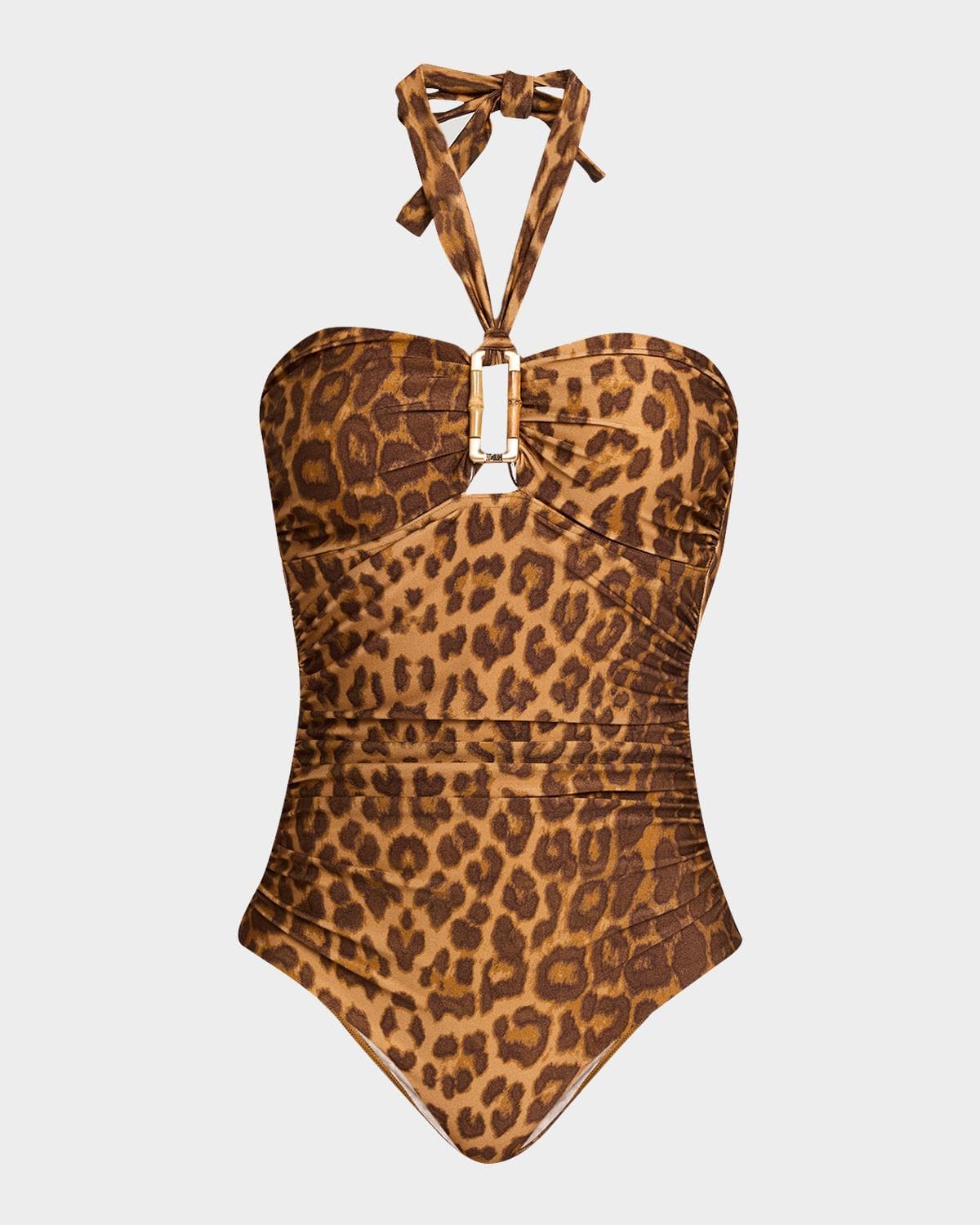 Zimmermann Mahon Bamboo Leopard One-Piece Swimsuit