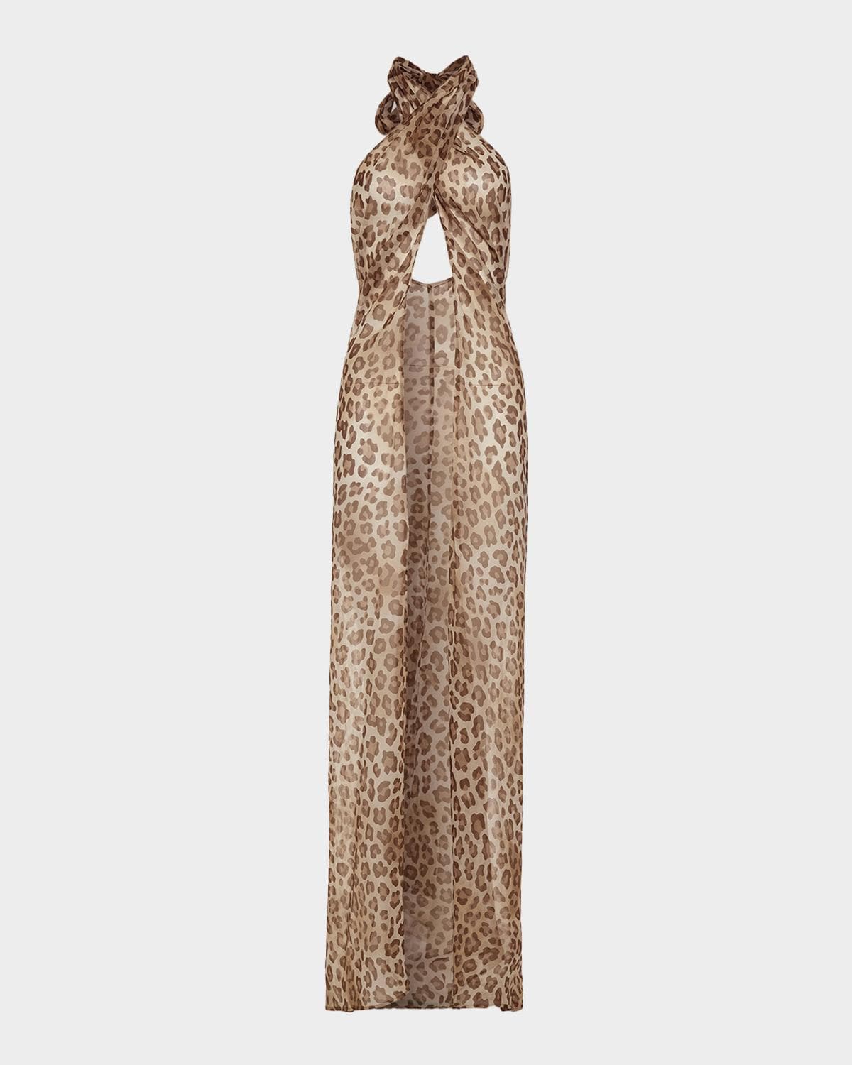 Ramy Brook Aari Leopard Convertible Coverup Maxi Dress