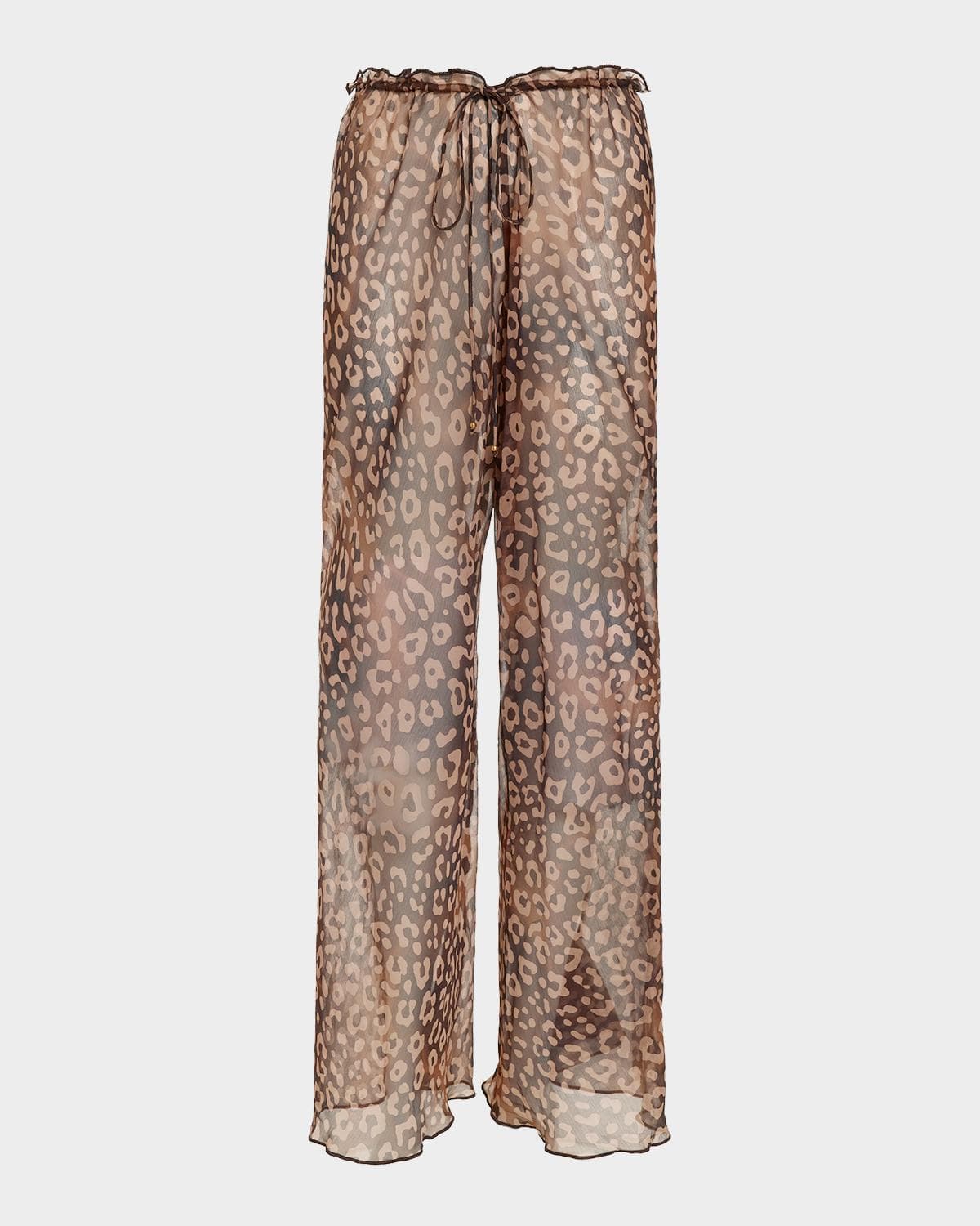 Ramy Brook Alayna Leopard Coverup Pants