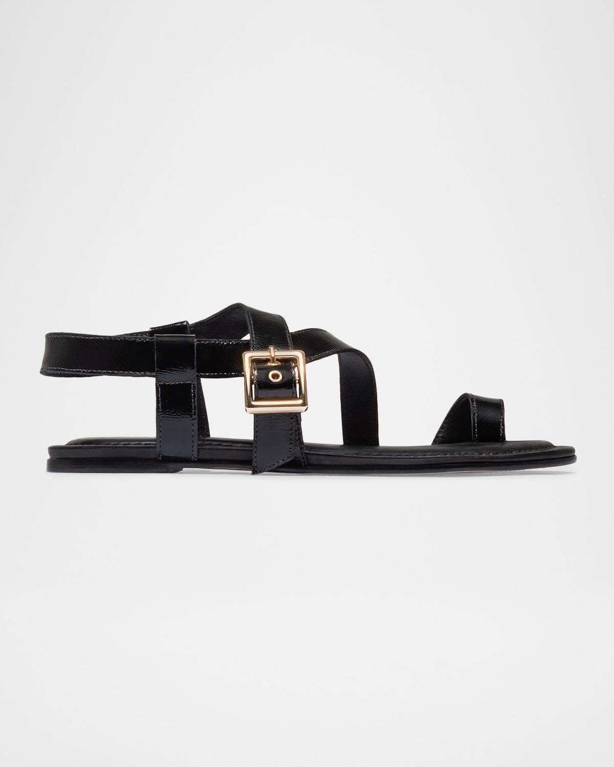 Bernardo Hartshorn Crinkle Leather Toe-Ring Sandals · 8