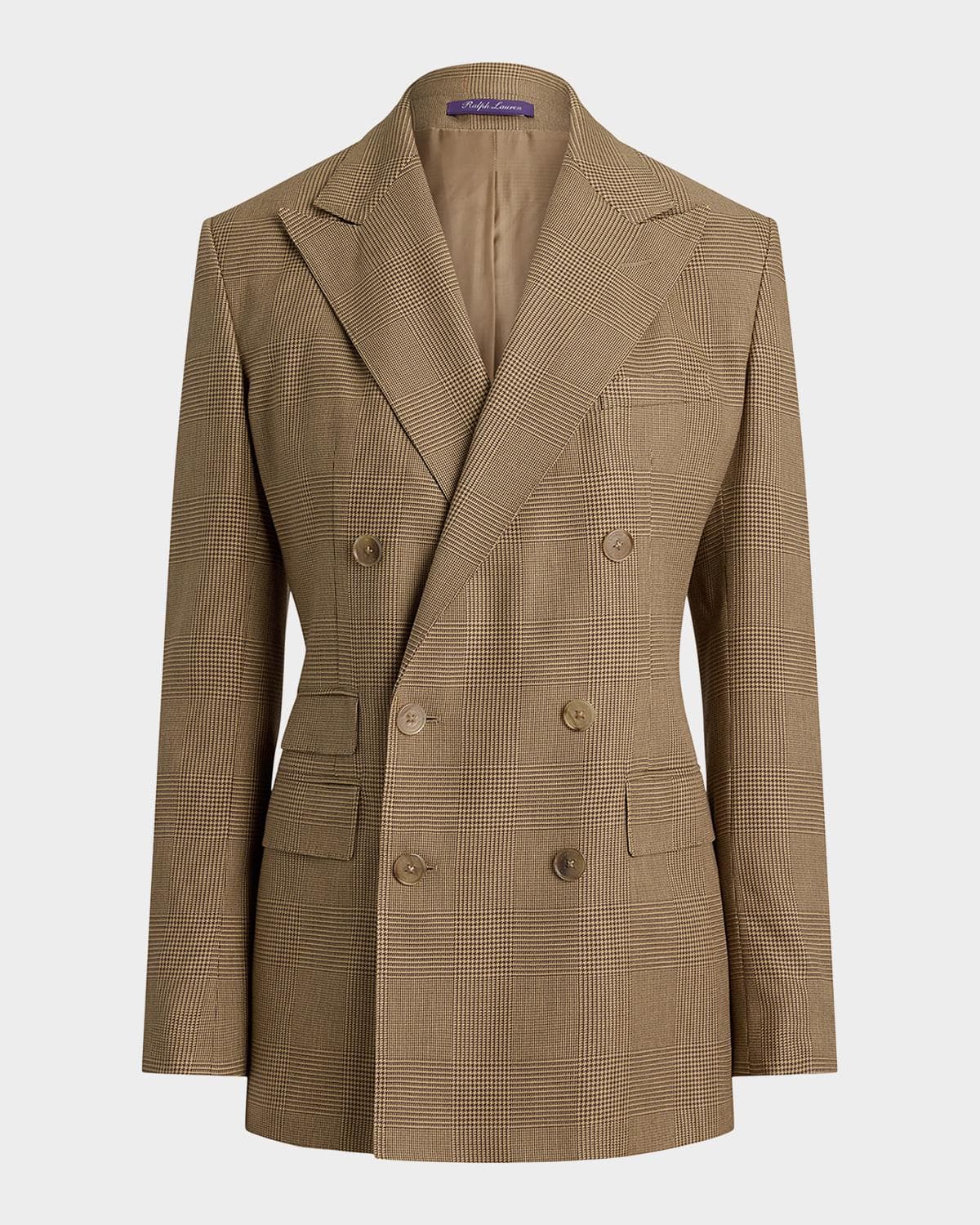 Ralph Lauren Collection Lily Glen Plaid Silk Jacket