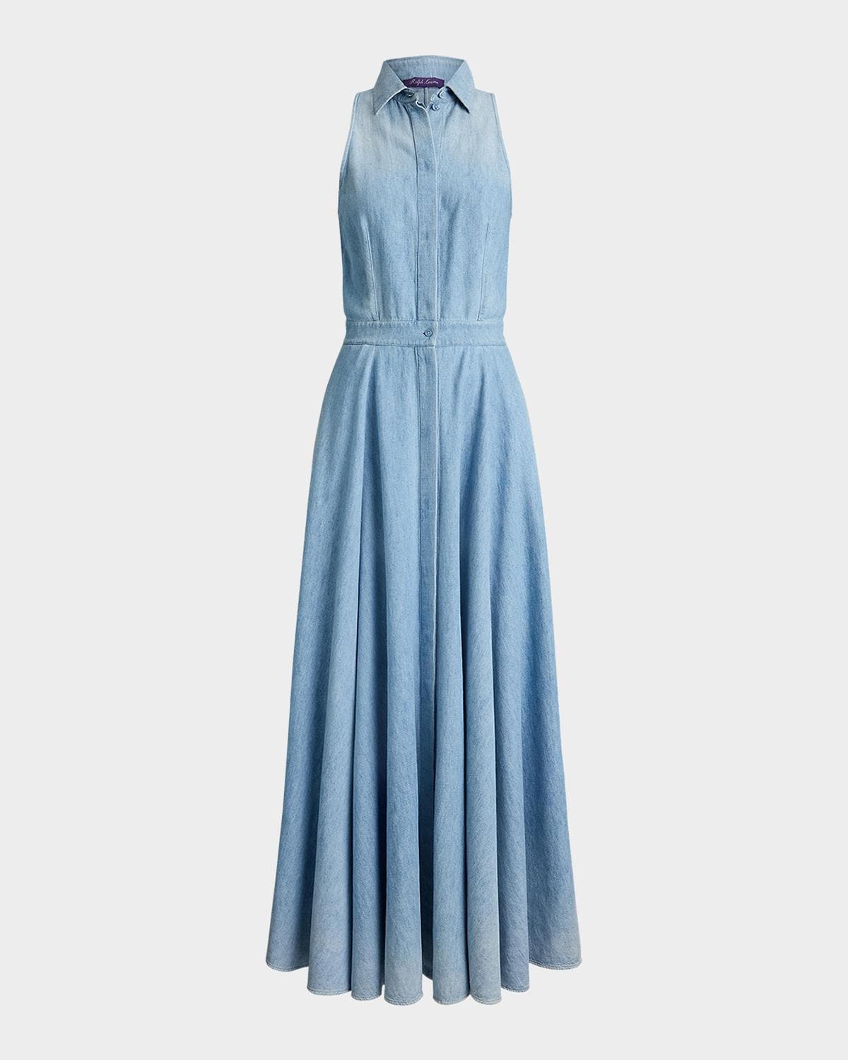 Ralph Lauren Collection Peyten Cotton Denim Day Dress