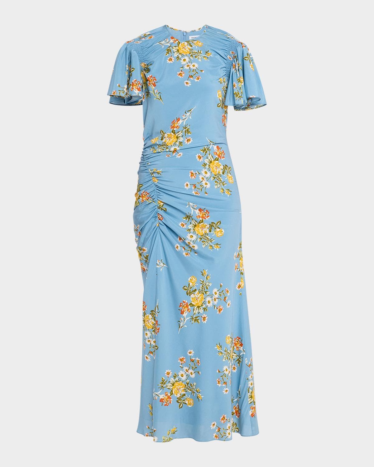 Veronica Beard Huntleigh Floral Midi Dress