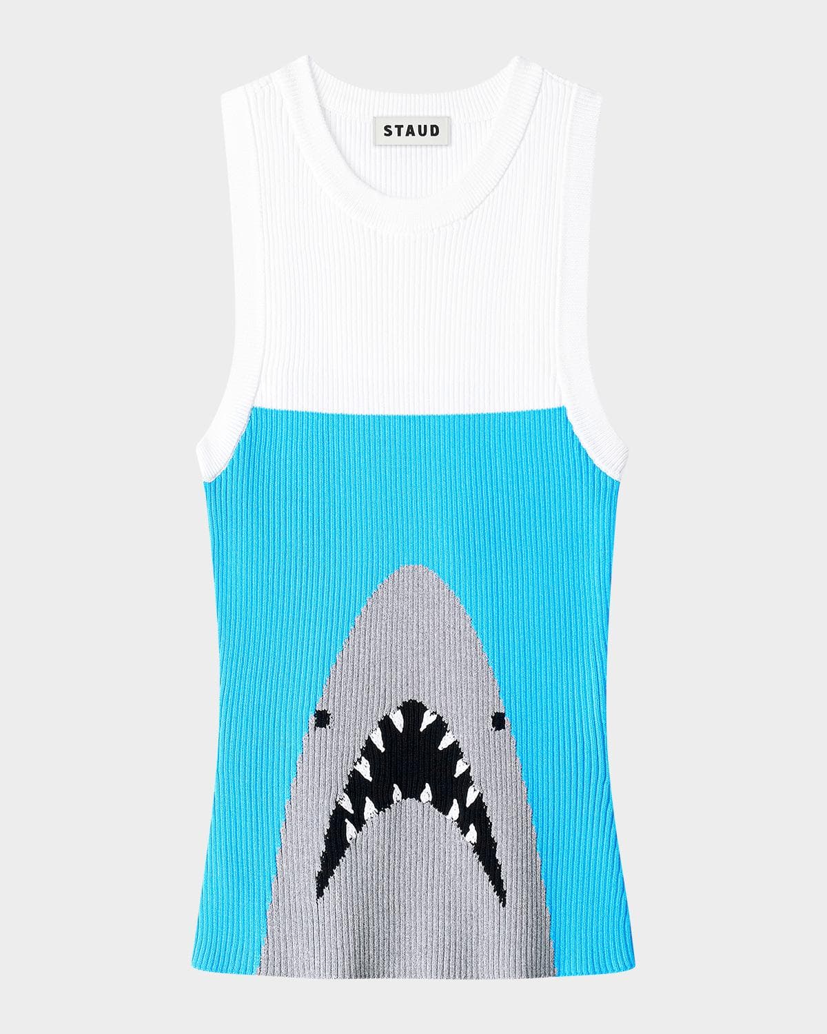 STAUD Malia Ribbed Tank Top