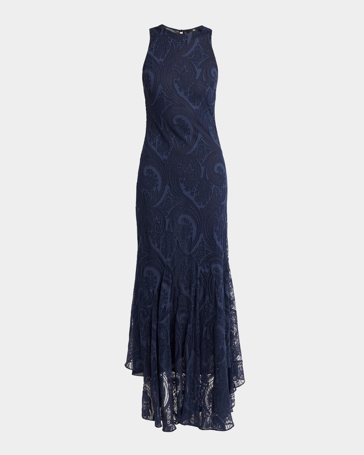 Etro Long Sleeveless Paisley Jacquard Dress