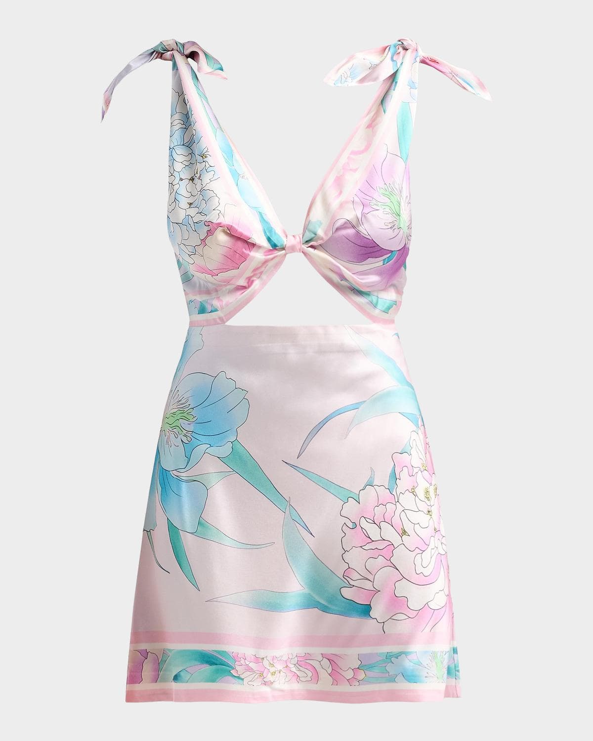 Retrofête Icelyn Stretch-Silk Mini Dress