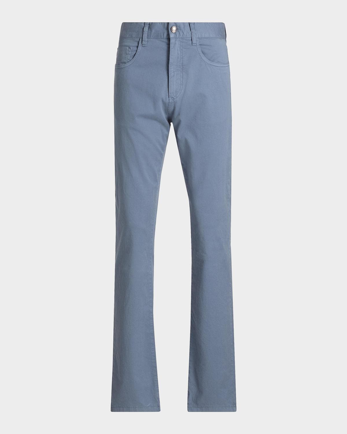 Canali Men's Cotton Slim Straight Leg Five-Pocket Pants