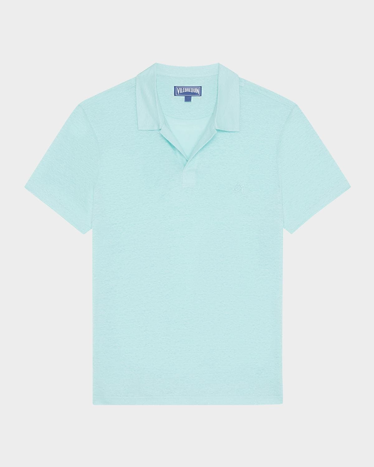 Vilebrequin Men's Linen Jersey Johnny Collar Polo Shirt
