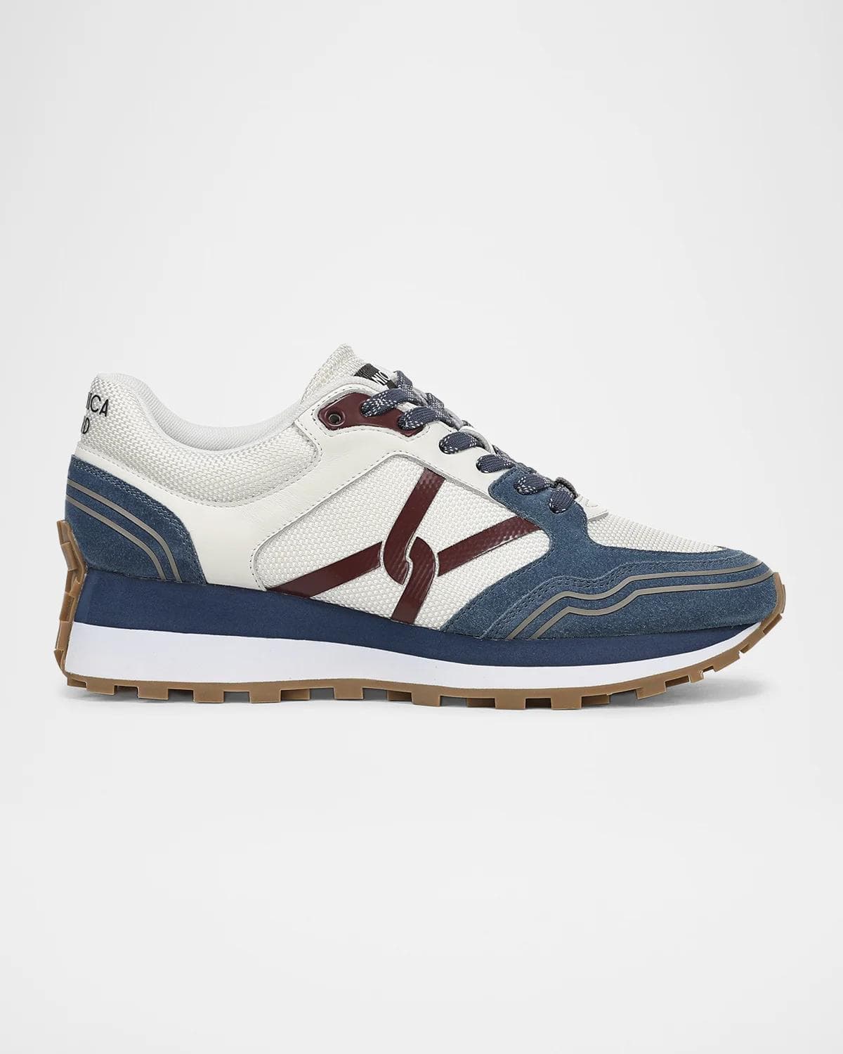Veronica Beard Valentina Sport Mixed Leather Retro Sneakers