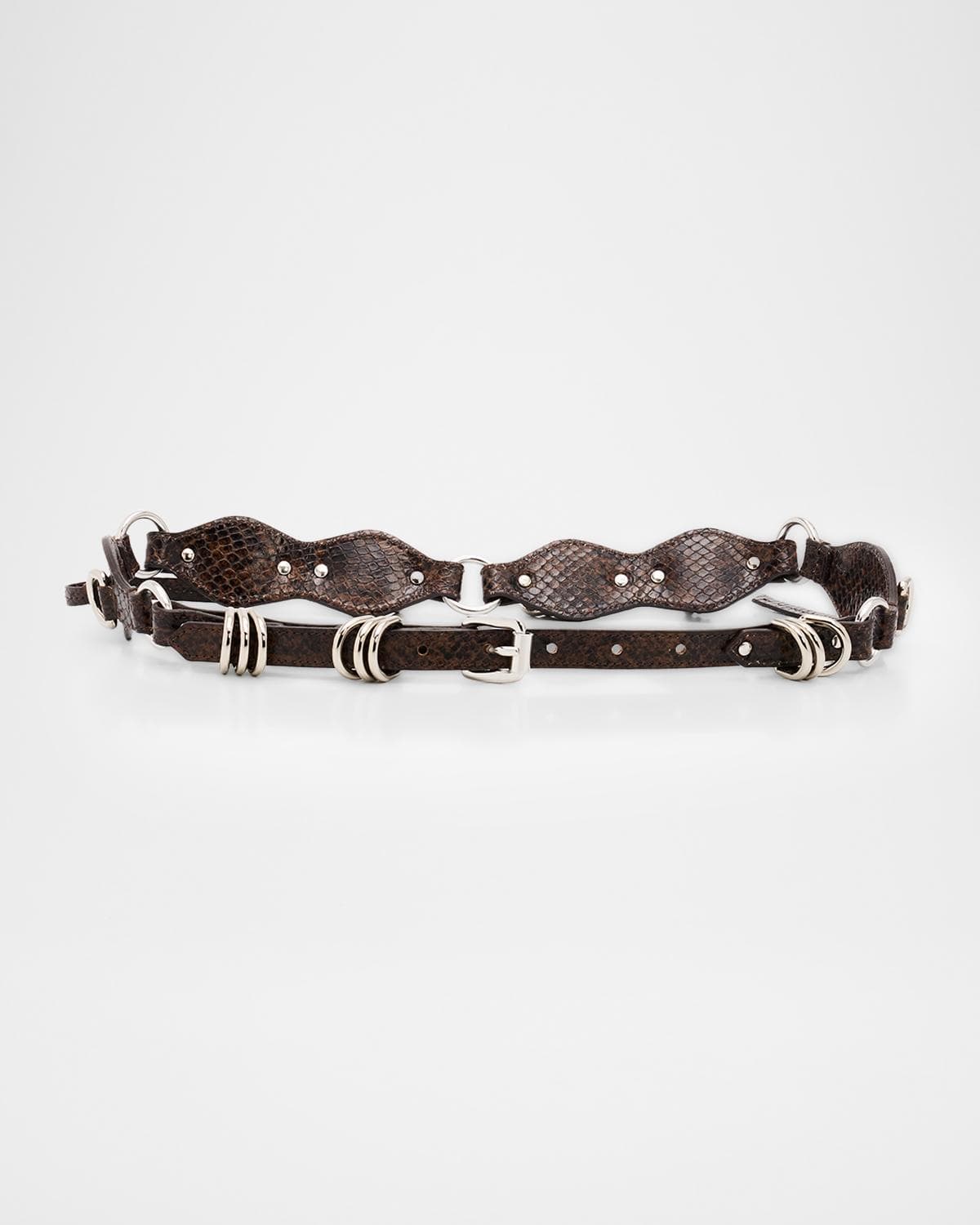 Isabel Marant Bolton Metal-Embellished Leather Belt