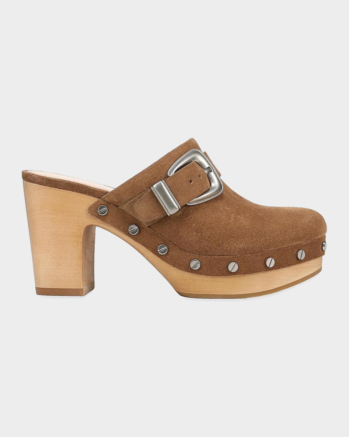 Veronica Beard Larken Suede Platform Clogs