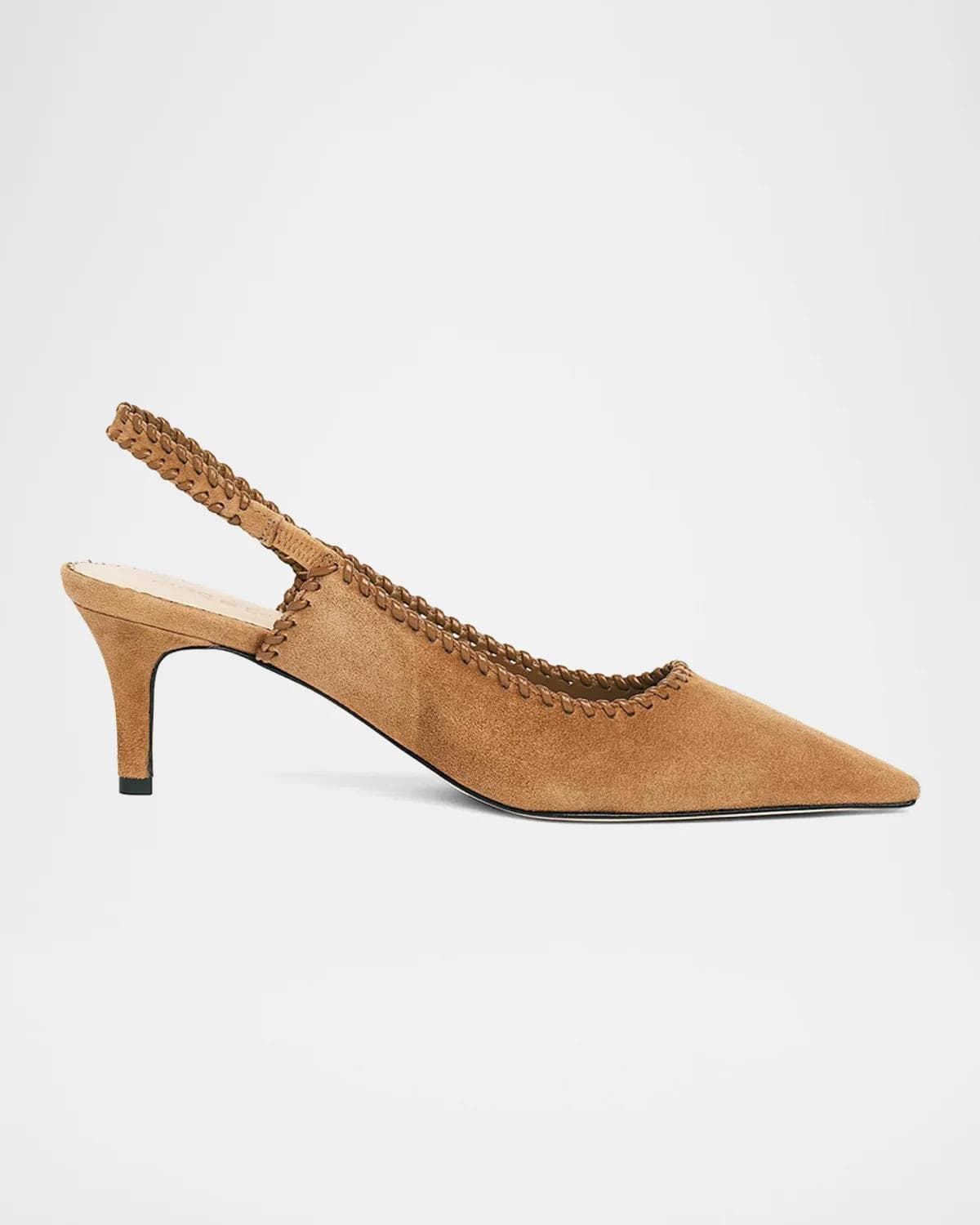 Cinq à Sept Sylvie 65MM Suede Slingback Pumps