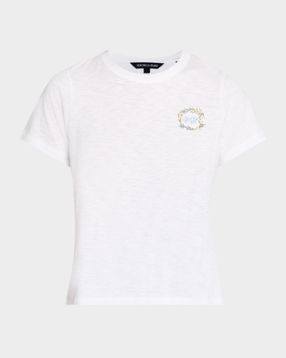 Veronica Beard Carl Embroidered Crewneck T-Shirt