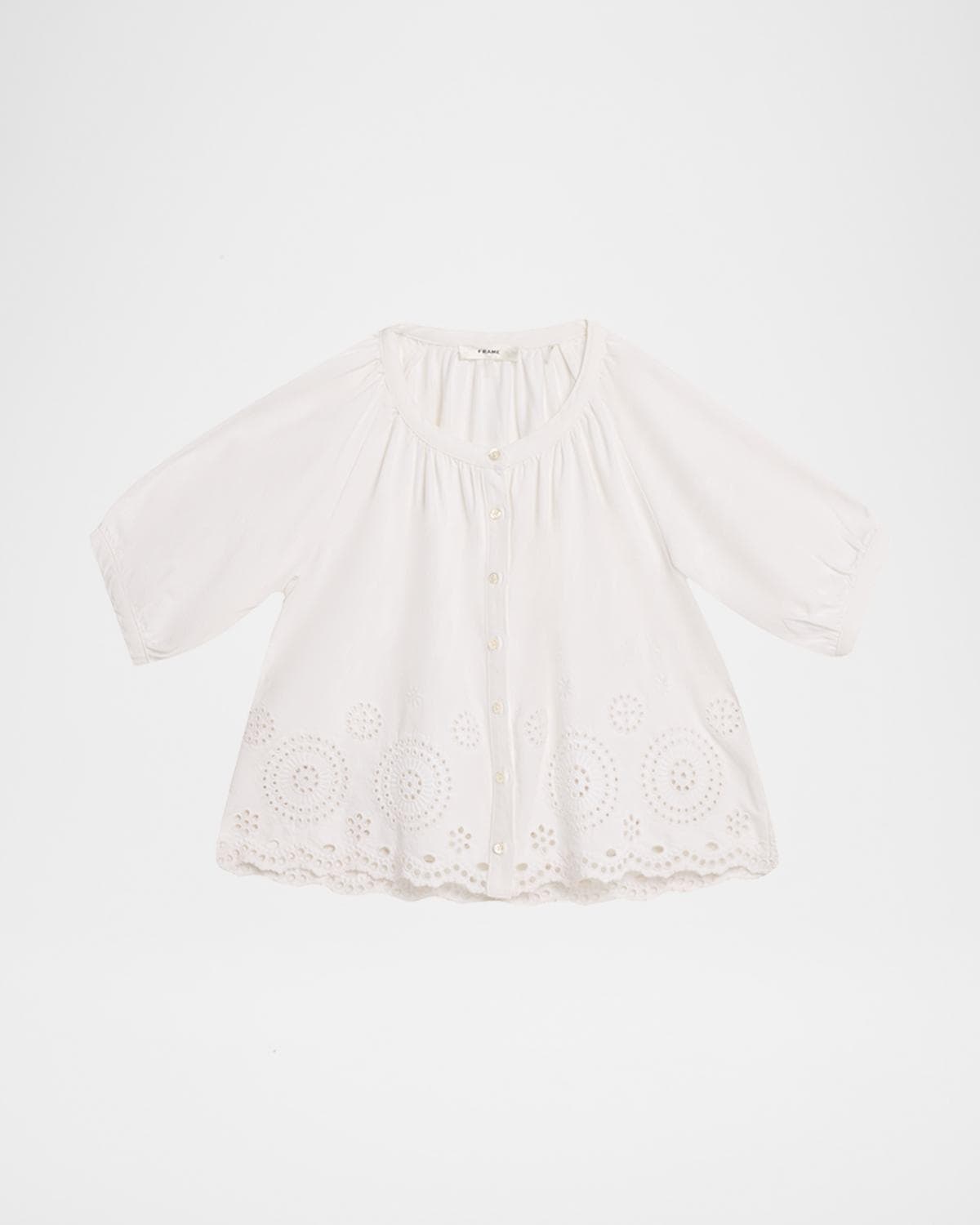 FRAME The Eyelet Resort Blouse