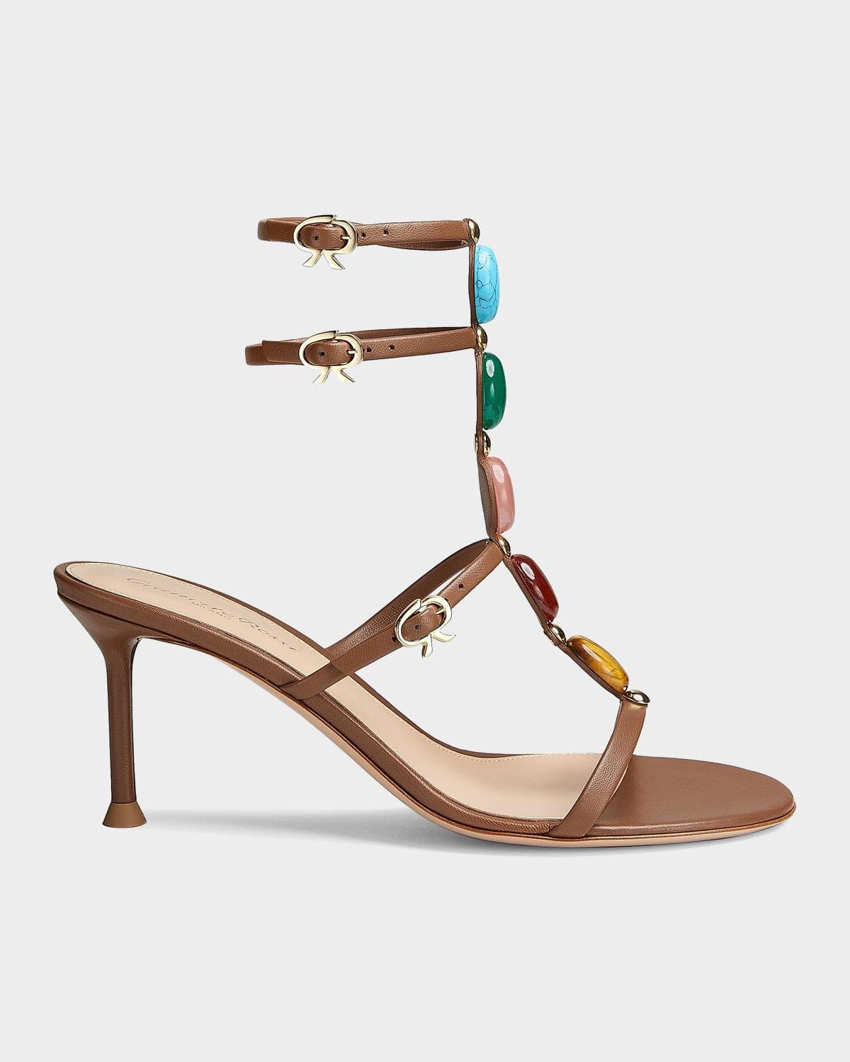 Gianvito Rossi Shanti 70MM Nappa Leather Sandals