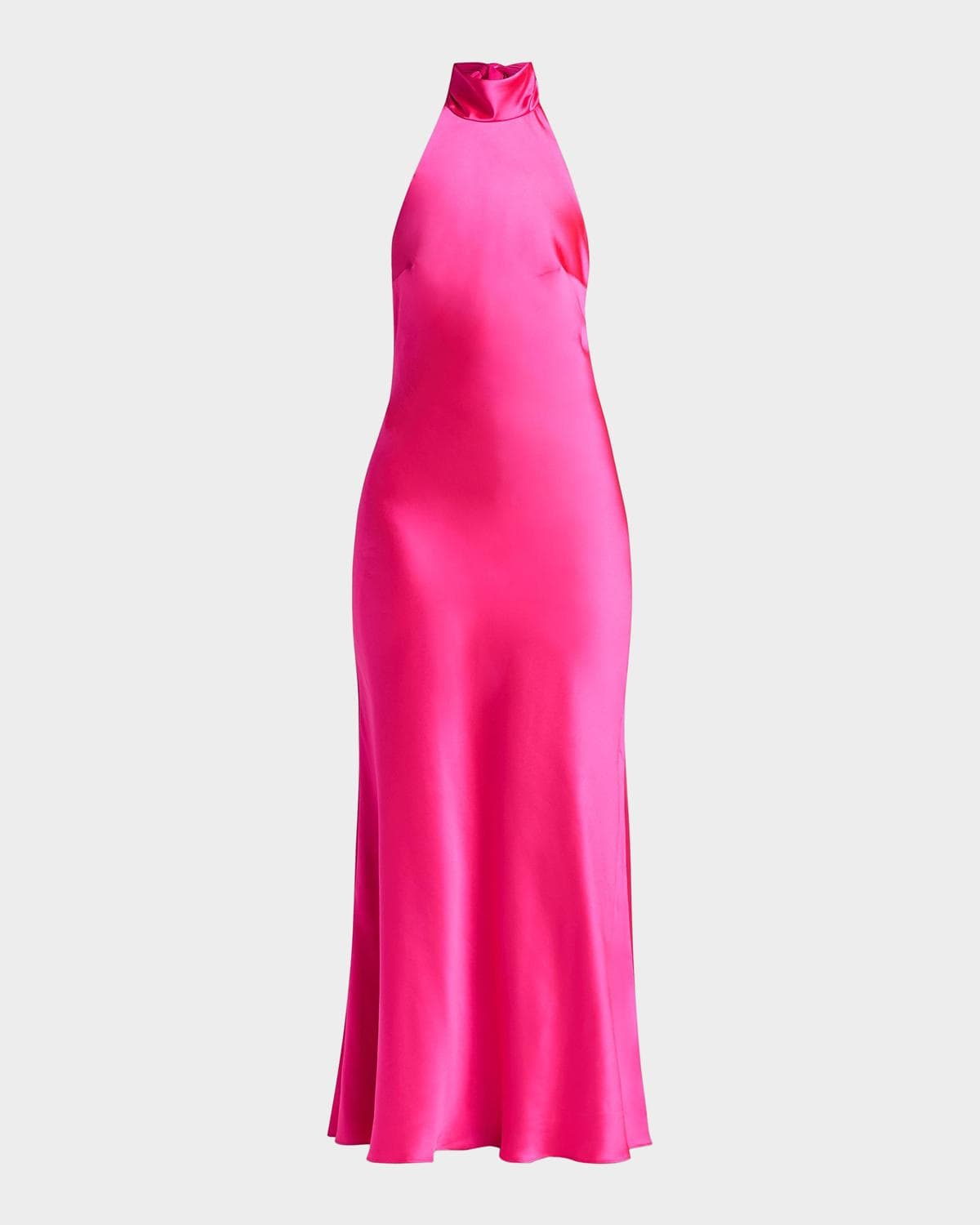 As It May Sadie Satin Halterneck Gown