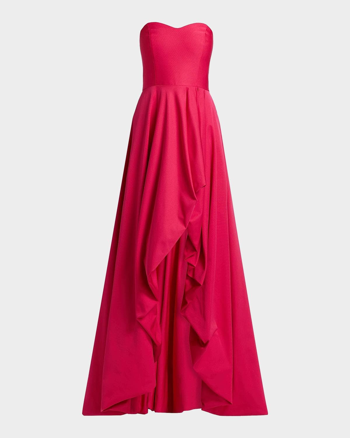 As It May Leela Faille Fit-And-Flare Gown