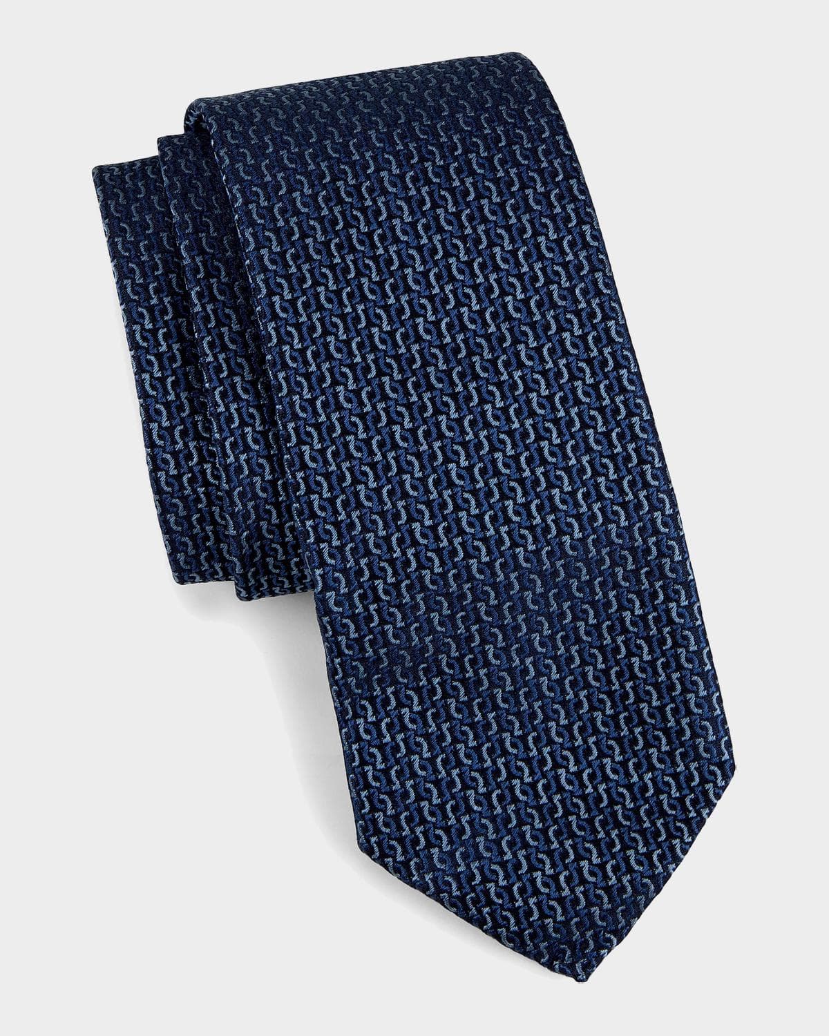 FERRAGAMO Jacquard Silk Tie