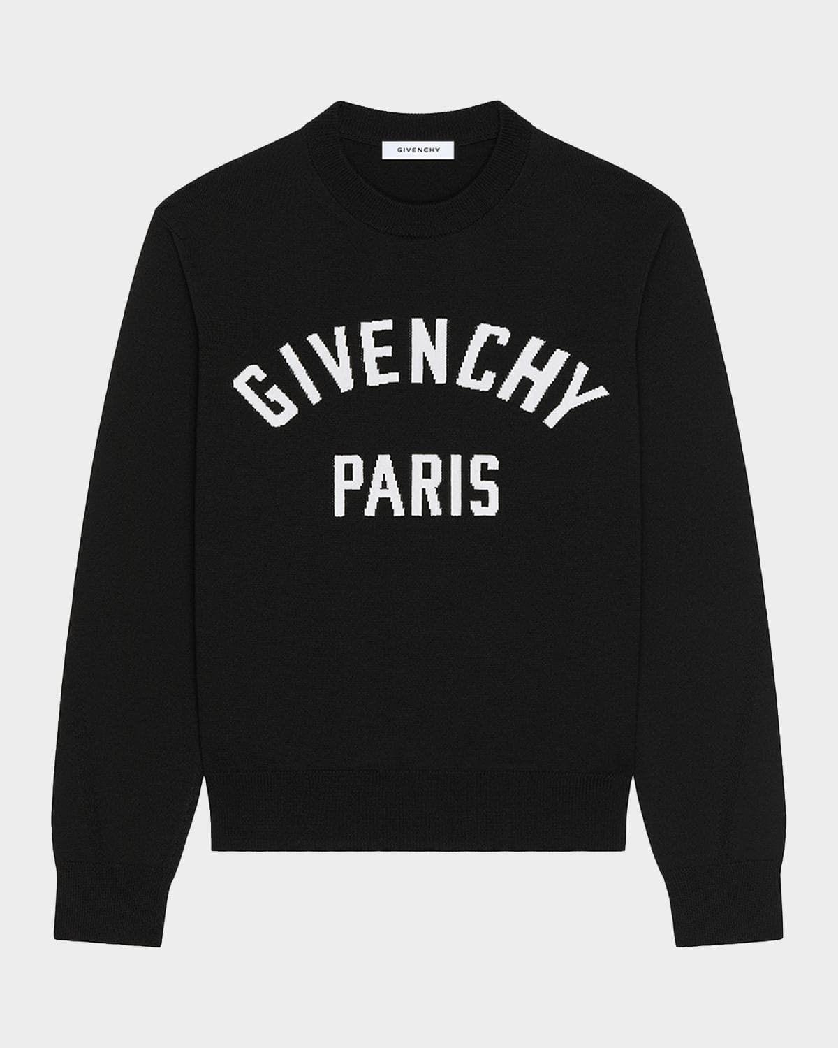 Givenchy Men's Logo Cotton-Blend Crewneck Sweater