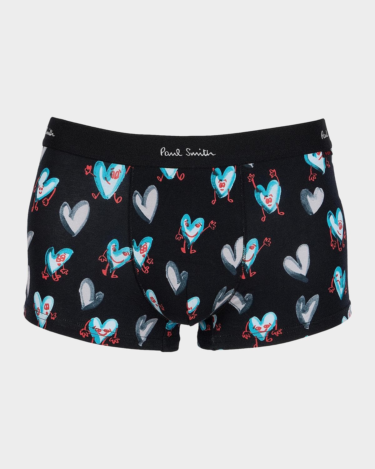Paul Smith Men's Pop Heart Stretch Cotton Trunks