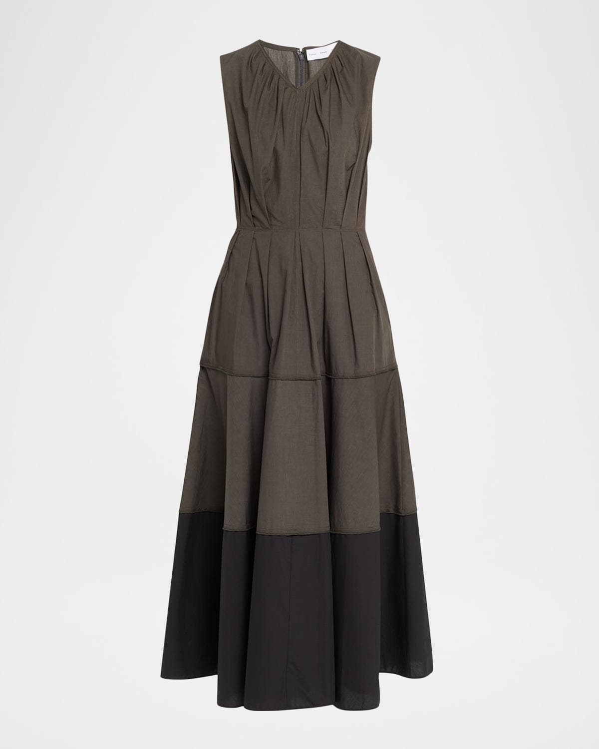 Proenza Schouler White Label Kailey Tiered Poplin Maxi Dress